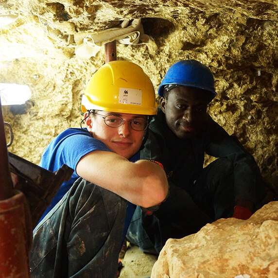 javva chantier de volontariat belgique aux mines de spiennes, projet archéologie